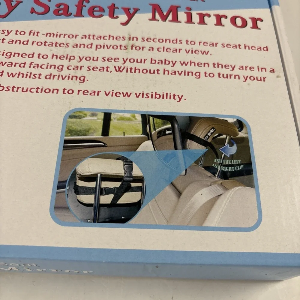 Adjustable Back Seat Baby Mirror